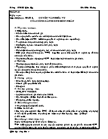 Giáo án Giáo dục công dân Lớp 9 - Bài 12 đến 14 - Xa Văn Thắng