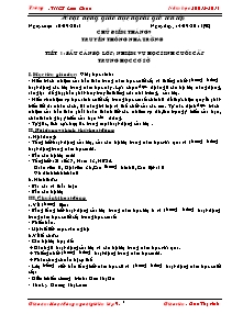 Giáo án Hoạt động ngoài giờ lên lớp Khối 9 - Chương trình cả năm - Năm học 2013-2014 - Đào Thị Ánh