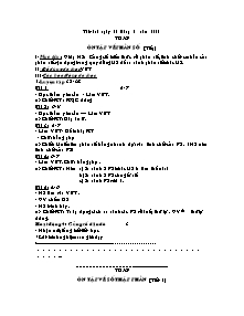 Giáo án Lớp 5 - Năm học 2010-2011 (Bản chuẩn nhất)