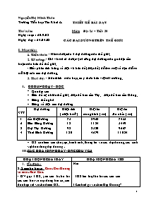 Giáo án Lớp 5 - Trường Tiểu học Tân Khai A - Năm học 2008-2009 - Nguyễn Thị Minh Thảo