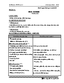 Giáo án Mĩ thuật Lớp 1 - Tuần 34 - Năm học 2011-2012 - Nguyễn Trung Thành