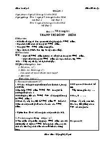 Giáo án Mĩ thuật Lớp 4 - Tuần 13 đến 15 - Năm học 2011-2012 (bản đầy đủ)