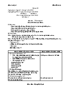 Giáo án Mĩ thuật Lớp 4 - Tuần 28 - Năm học 2012-2013 - Đặng Thị Hạnh