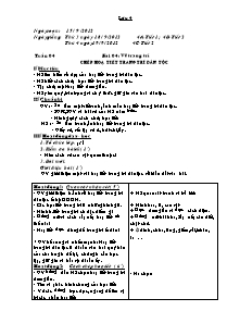 Giáo án Mĩ thuật Lớp 4 - Tuần 4 - Năm học 2012-2013 (bản đầy đủ)