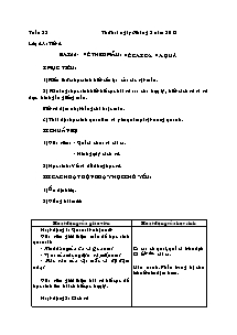 Giáo án Mĩ thuật Tiểu học - Tuần 22 - Năm học 2012-2013 (Bản chuẩn)