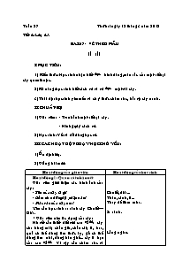 Giáo án Mĩ thuật Tiểu học - Tuần 27 - Năm học 2012-2013 (Bản chuẩn)