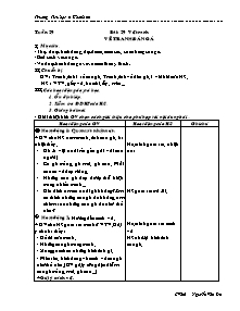 Giáo án Mĩ thuật Tiểu học - Tuần 29 - Trường Tiểu học A Khánh An - Nguyễn Văn Dủ