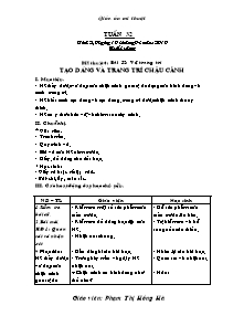 Giáo án Mĩ thuật Tiểu học - Tuần 32 - Phạm Thị Hồng Hà