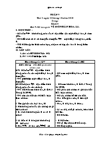 Giáo án Mĩ thuật Tiểu học - Tuần 9 - Năm học 2010-2011 - Phạm Thị Hồng Hà