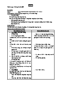 Giáo án Tiểu học -Tuần 1 đến 4 - Năm học 2007-2008