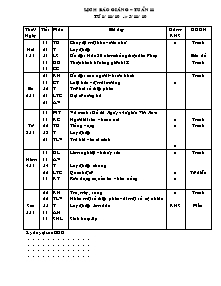 Giáo án Tiểu học - Tuần 11 - Năm học 2010-2011