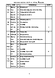 Giáo án Tiểu học - Tuần 12 - Năm học 2010-2011