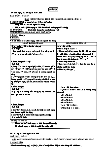 Giáo án Tiểu học -Tuần 19 đến 25 - Năm học 2007-2008