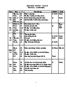 Giáo án Tiểu học - Tuần 29 - Năm học 2010-2011 (Bản đẹp)