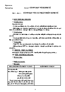 Giáo án GDCD Lớp 11 - Phần I: Công dân với kinh tế (Bản đầy đủ)