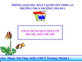 Giáo án Ngữ Văn Lớp 6 - Tuần 21 - Tiết 77: Sông nước Cà Mau - Phạm Thị Thuý Kiều