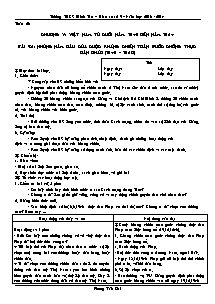 Giáo án Lịch sử Lớp 9 - Chương V: Việt Nam từ cuối năm 1946 đến năm 1954 - Năm học 2013-2014 - Phùng Văn Oai