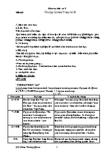 Giáo án Lịch sử Lớp 9 - Tiết 49: Ôn tập lịch sử 9 học kì II