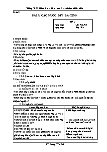 Giáo án Lịch sử Lớp 9 - Tuần 8 - Tiết 8, Bài 7: Các nước Mĩ La tinh - Năm học 2013-2014 - Phùng Văn Oai