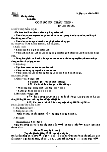 Giáo án Ngữ Văn Khối 6 - Bản đẹp 2 cột - Năm học 2011-2012