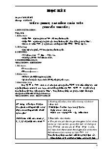 Giáo án Ngữ Văn Khối 6 - Học kì 1 - Năm học 2012-2013