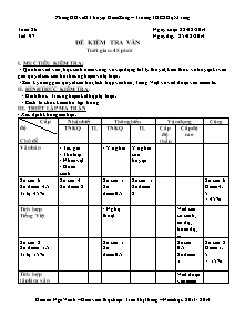 Giáo án Ngữ Văn Khối 6 - Tuần 26 - Trần Thị Thắng - Năm học 2013-2014