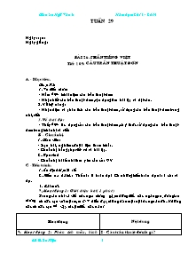 Giáo án Ngữ Văn Khối 6 - Tuần 29 - Năm học 2013-2014 (Chuẩn kiến thức)