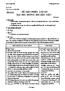 Giáo án Ngữ Văn Lớp 6 - Học kì 2 - Huỳnh Văn Tấn