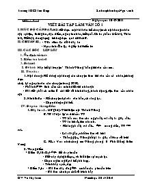 Giáo án Ngữ Văn Lớp 6 - Tiết 17, 18: Viết bài tập làm văn số 1 - Năm học 2013-2014 - Võ Thị Tuấn