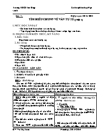 Giáo án Ngữ Văn Lớp 6 - Tiết 7: Tìm hiểu chung về văn tự sự (Tiết 1) - Năm học 2013-2014 - Võ Thị Tuấn