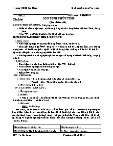 Giáo án Ngữ Văn Lớp 6 - Tiết 9: Sơn Tinh Thủy Tinh - Năm học 2013-2014 - Võ Thị Tuấn