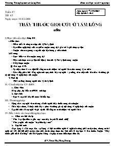 Giáo án Ngữ Văn Lớp 6 - Tuần 17 - Trần Thị Thùy Trang