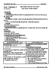 Giáo án Ngữ Văn Lớp 7 - Tiết 104: Tìm hiểu chung về phép lập luận giải thích - Năm học 2012-2013 - Nguyễn Thị Tuyết