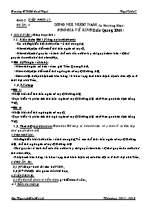 Giáo án Ngữ Văn Lớp 7 - Tiết 17: Sông núi nước Nam (Lý Thường Kiệt) - Phò giá về kinh (Trần Quang Khải) - Năm học 2012-2013 - Nguyễn Thị Tuyết