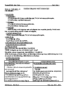 Giáo án Ngữ Văn Lớp 7 - Tiết 86: Thêm trạng ngữ cho câu - Năm học 2012-2013 - Nguyễn Thị Tuyết