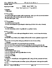 Giáo án Ngữ Văn Lớp 8 - Tuần 26 - Nguyễn Thị Thương
