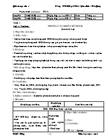 Giáo án Ngữ Văn Lớp 9 - Chương trình học kì 1 - Năm học 2013-2014 - Hà Tô Hưởng