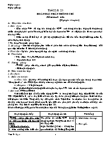 Giáo án Ngữ Văn lớp 9 - Tiết 22 và 25 - Năm học 2013-2014