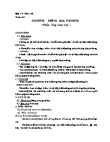 Giáo án Ngữ Văn lớp 9 - Tuần 22 - Bản đẹp 2 cột