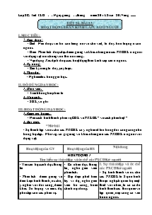 Giáo án Sinh học Khối 8 - Tiết 56, Bài 55: Hoạt động thần kinh cấp cao ở người - Năm học 2013-2014