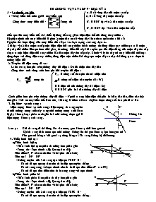 Đề cương Vật Lý Lớp 9 - Học kì 2