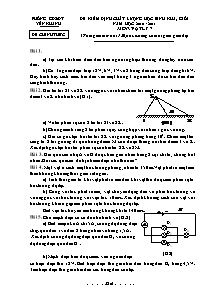 Đề kiểm tra định chất lượng học sinh giỏi môn Vật lí Lớp 7 - Năm học 2010-2011 - Phòng Giáo dục và đào tạo Yên Khánh
