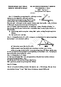 Đề thi học sinh giỏi môn Vật Lý Lớp 7 - Trường THCS Bình Thuận