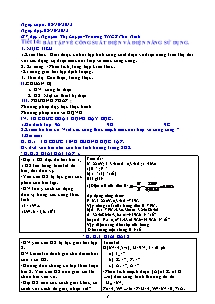 Giáo án Vật Lí Lớp 9 - Chương trình cả năm - Năm học 2013-2014 - Nguyễn Thị Luyện