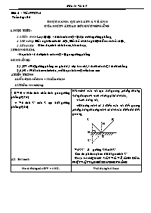 Giáo án Vật Lý Lớp 7 - Tiết 6, Bài 6: Thực hành Quan sát và vẽ ảnh của một vật tạo bởi gương phẳng