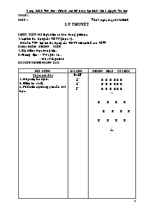 Giáo án Thể dục Khối 6 - Bản đẹp 3 cột - Năm học 2012-2013 (Chuẩn kiến thức)