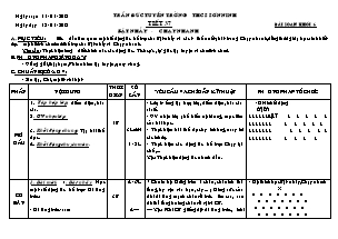 Giáo án Thể dục Khối 6 - Chương trình học kì II - Năm học 2011-2012