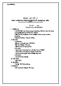 Giáo án Thể dục Khối 6 - Tiết 3+4 - Năm học 2012-2013