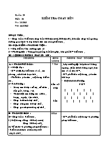 Giáo án Thể dục Khối 6 - Tiết 56: Kiểm tra chạy bền - Năm học 2013-2014