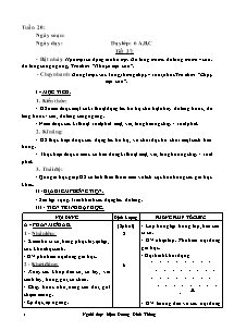 Giáo án Thể dục Lớp 6 - Chương trình học kì 2 - Dương Đình Thắng